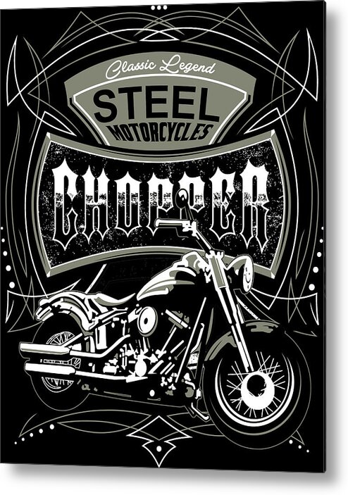 Steel Metal Print featuring the digital art Made of Steel by Long Shot