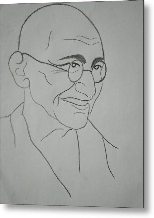 Mahatma Gandhi Art - Drawing Skill