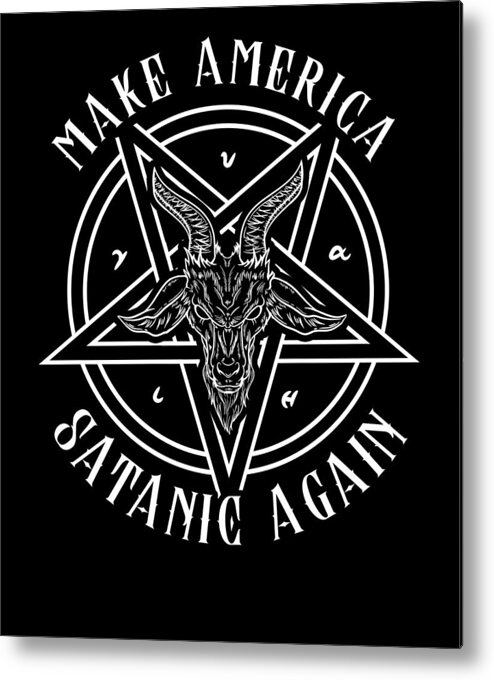 Baphomet Occult Print Poster, Satanic Decor, Satanic Illustration