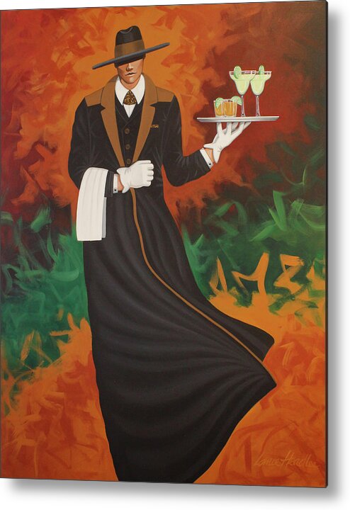 Butler. Margaritas Metal Print featuring the painting Margarita Butler by Lance Headlee