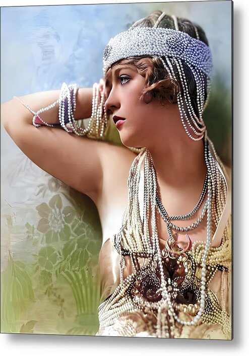 Marion Davies Metal Print featuring the digital art Marion Davies 1920s by Chuck Staley