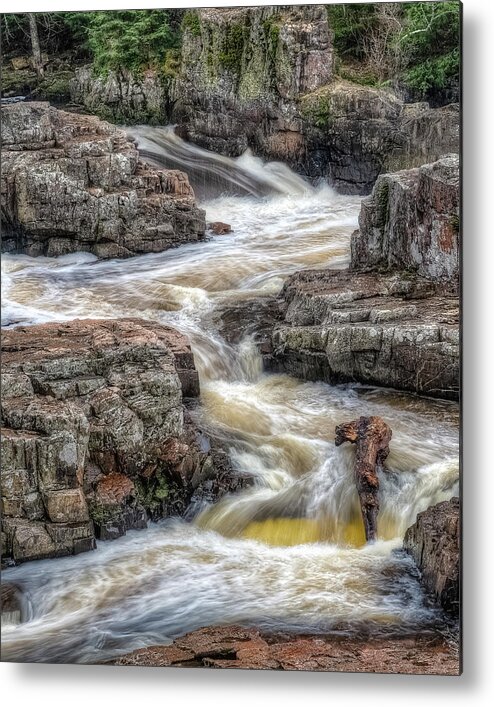 Waterfall Metal Print featuring the photograph Meander by Brad Bellisle