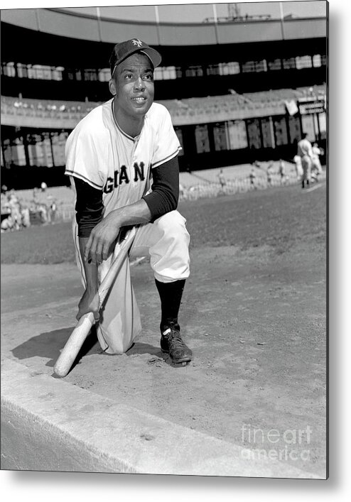 People Metal Print featuring the photograph Monte Irvin by Kidwiler Collection