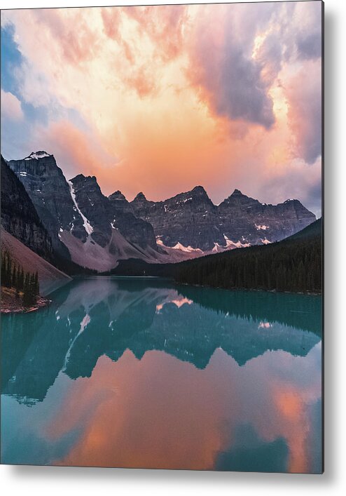 Moraine Lake Metal Print featuring the photograph Moraine Lake Morning by Joe Kopp