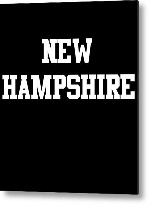 Funny Metal Print featuring the digital art New Hampshire by Flippin Sweet Gear