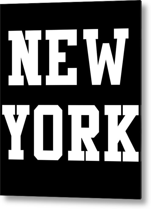 Funny Metal Print featuring the digital art New York by Flippin Sweet Gear