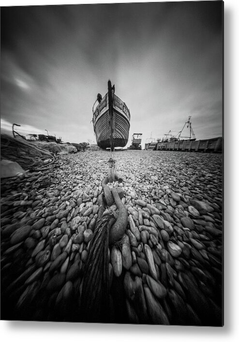 Metal Print featuring the photograph Our Lady Fishing Boat, Hasting, Sussex. by Will Gudgeon