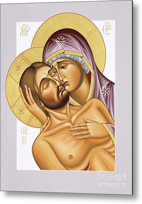 Our Lady Of Magadan Metal Print featuring the painting Our Lady of Magadan 056 by William Hart McNichols