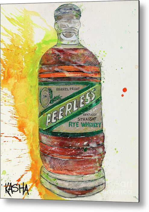 Peerless Bourbon Metal Print featuring the painting Peerless by Kasha Ritter