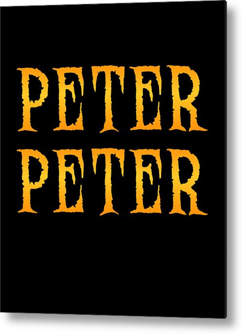 Halloween Metal Print featuring the digital art Peter Peter Pumpkin Eater Costume by Flippin Sweet Gear
