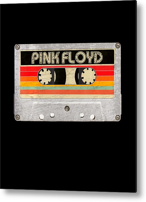 Pink Floyd Cassette Tape Vintage Metal Print