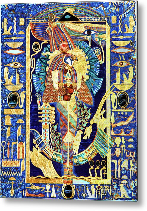 Ptah Metal Print featuring the mixed media Ptah-Sokar-Ausir Lord of the Secret Shrine by Ptahmassu Nofra-Uaa