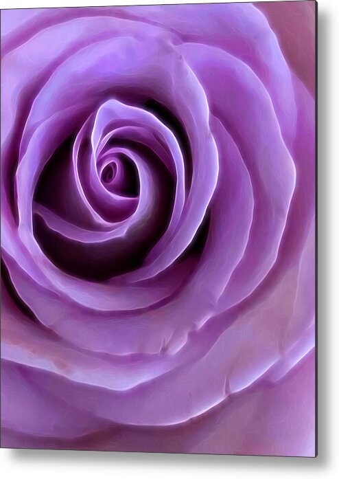 Enchantment Metal Print featuring the photograph Purple Rose by Steph Gabler