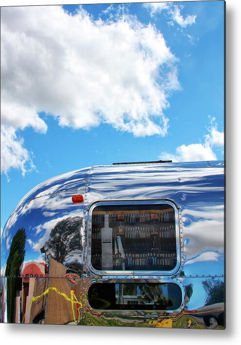 Airstream Metal Print featuring the photograph REFLECTING ON A JOURNEY Palm Springs CA by William Dey