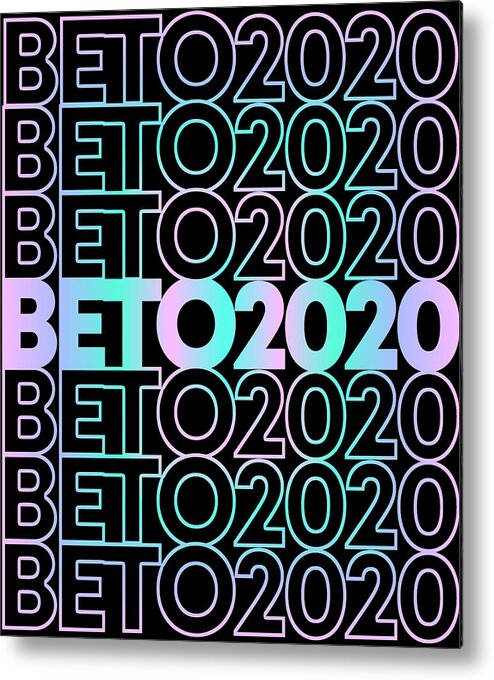 Cool Metal Print featuring the digital art Retro Beto 2020 by Flippin Sweet Gear