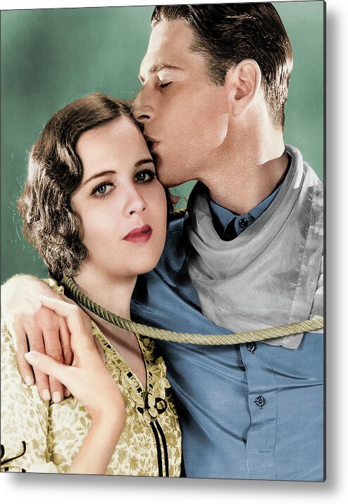 Richard Metal Print featuring the photograph Richard Arlen and Mary Brian by Movie World Posters