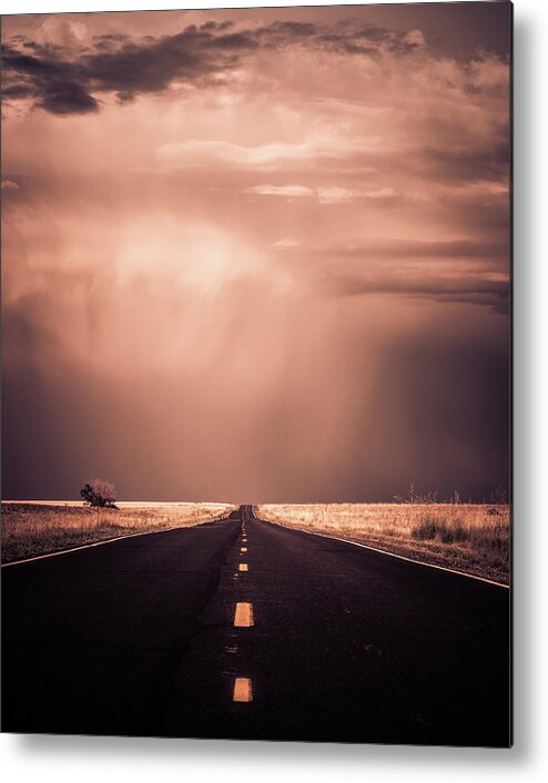 Road Metal Print featuring the photograph Destination Unknown by Kevin Schwalbe