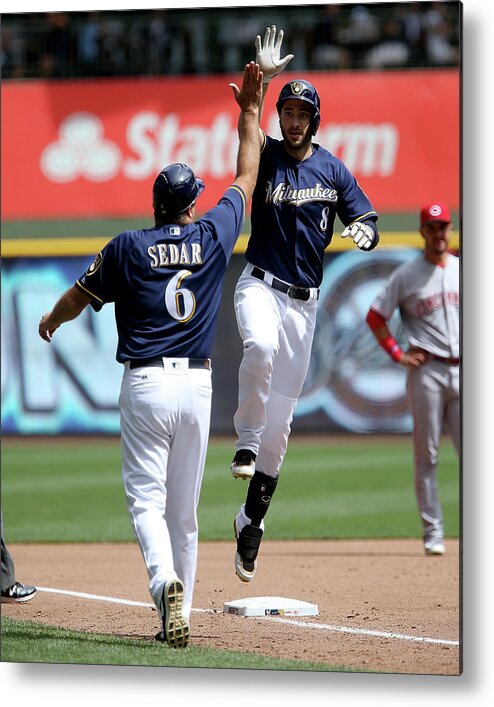 Second Inning Metal Print featuring the photograph Ryan Braun by Dylan Buell