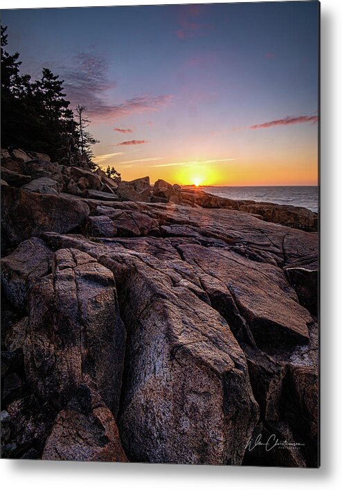 Acadia Metal Print featuring the photograph Schoodic Point Sunrise by William Christiansen
