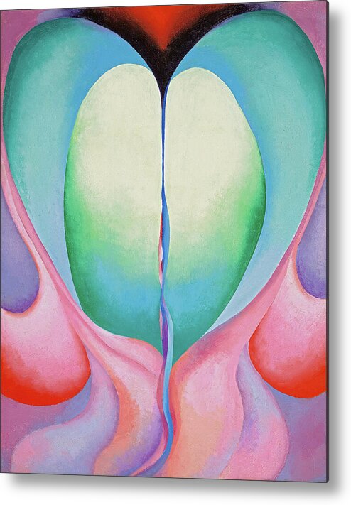 Georgia O'keeffe Metal Print featuring the painting Series I. No 8 - Colorful abstract modernist painting by Georgia O'Keeffe