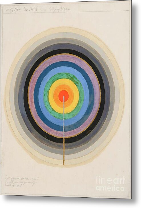 Series Viii Metal Print featuring the painting Series VIII. Picture of the Starting Point. March 1920 by Hilma af Klint