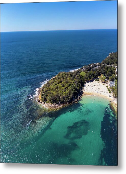 Summer Metal Print featuring the photograph Shelly Beach Panorama No 1 by Andre Petrov