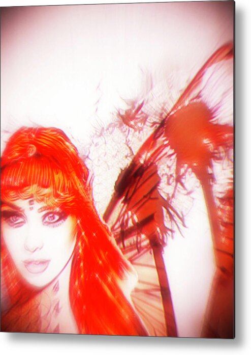 Digital Art Metal Print featuring the digital art Shes Taboo by Jayime Jean