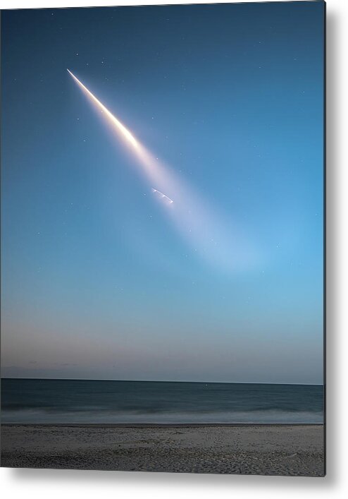 Spacex Metal Print featuring the photograph SpaceX on the way to the ISS by Nick Noble
