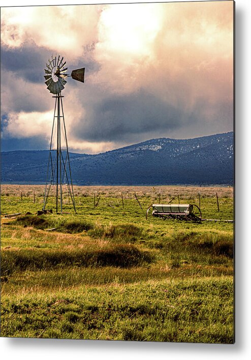 4x5 Metal Print featuring the photograph Spring Windmill by Mike Lee