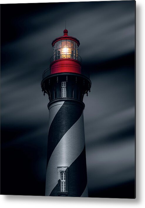 Lighthouse Metal Print featuring the photograph St. Augustine Light #3 by Bryan Williams
