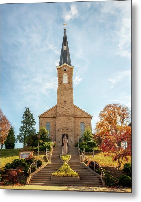 Church Metal Print featuring the photograph St. Ferdinand Catholic Church by Susan Rissi Tregoning