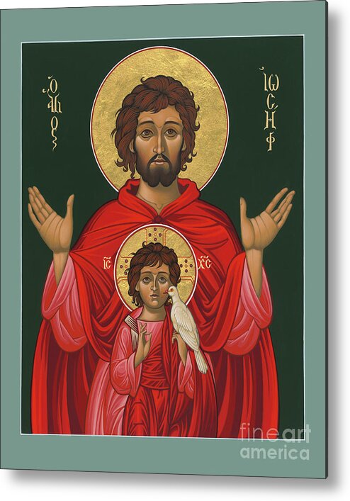 St. Joseph Shadow Of The Father Metal Print featuring the painting St. Joseph Shadow of the Father 039 by William Hart McNichols