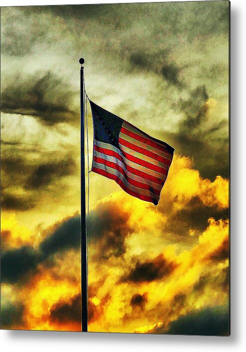  Metal Print featuring the photograph Sunset USA by Stephen Dorton