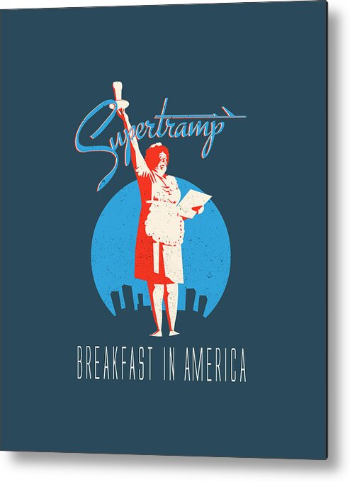  American Eagle Metal Print featuring the painting Supertramp Breakfast in America  summer by Mike White