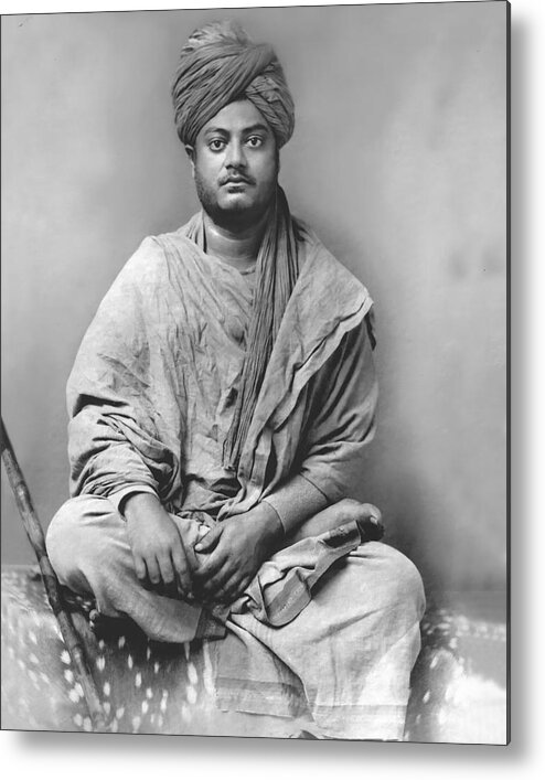 Swami Metal Print featuring the photograph Swami Vivekananda as a Mendicant or Wandering Sadhu by Unknown Photographer