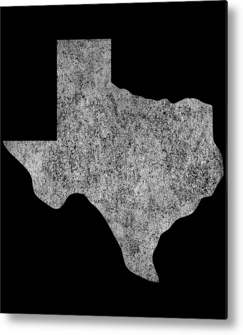 Funny Metal Print featuring the digital art Texas Home Retro by Flippin Sweet Gear