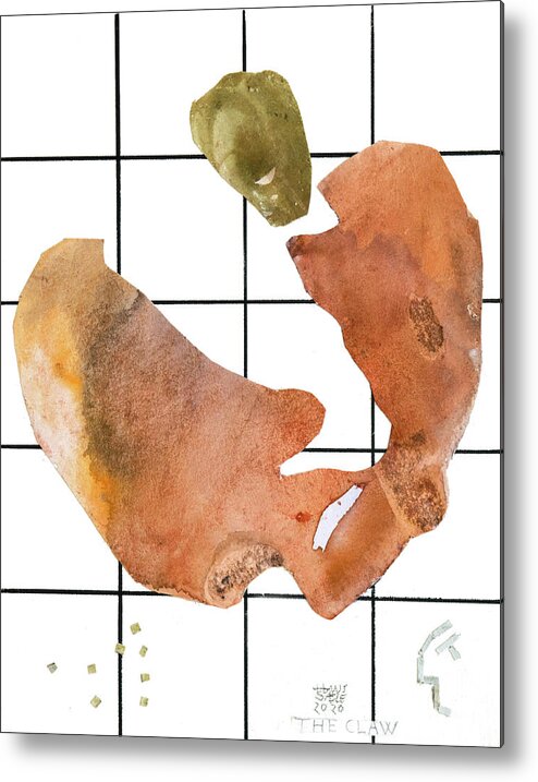 Cut Outs Metal Print featuring the mixed media The Claw by Hans Egil Saele