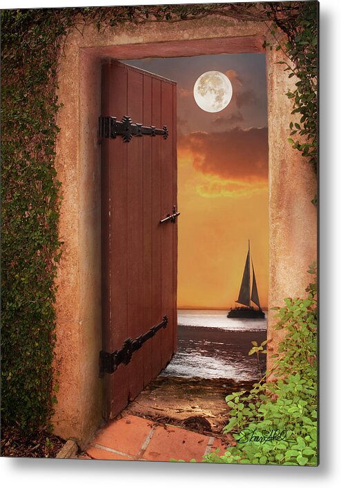  Metal Print featuring the photograph The Door by Shara Abel