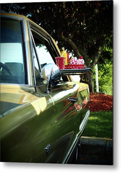 Car Metal Print featuring the photograph The Drive Up by Scott Olsen