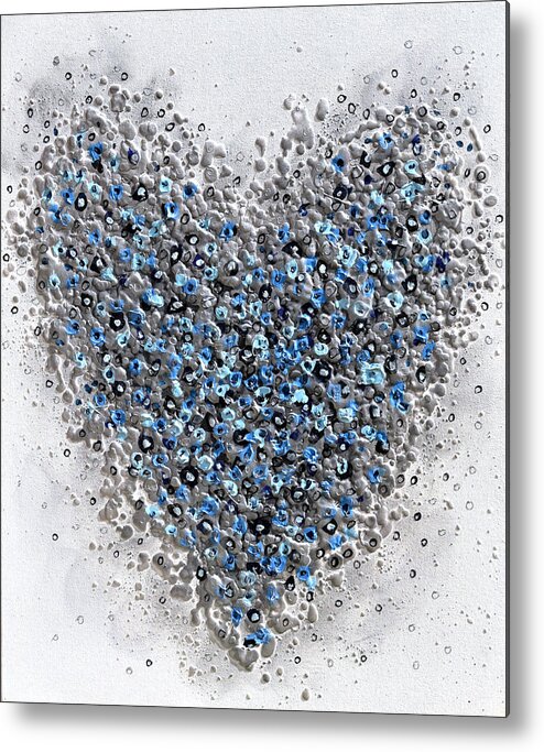Heart Metal Print featuring the painting The Heart of Winter by Amanda Dagg