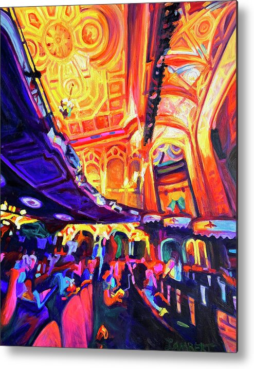 Theatre Metal Print featuring the painting The Orpheum by Bonnie Lambert