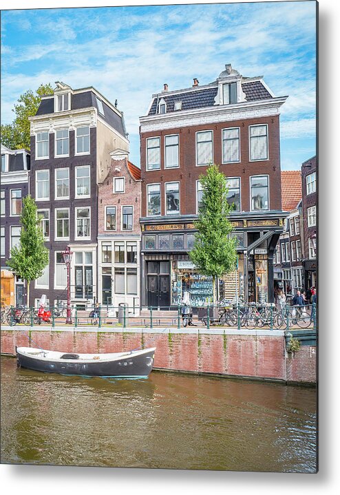 Amsterdam Photography Metal Print featuring the photograph The Streets of Amsterdam by Marla Brown