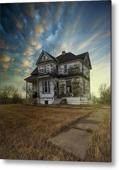 Mammatus Clouds Metal Print featuring the photograph Thinking of You by Aaron J Groen