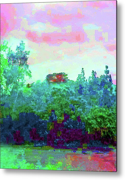 Trees Metal Print featuring the photograph Trees and Clouds at the End by Andrew Lawrence