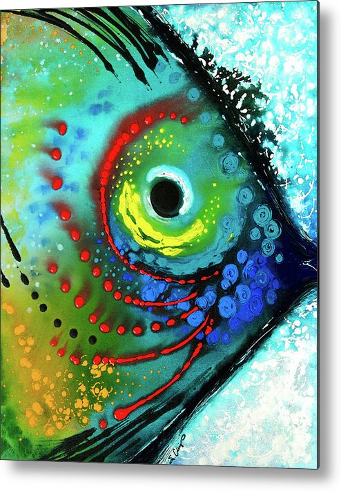 Fish Metal Print featuring the painting Tropical Fish by Sharon Cummings