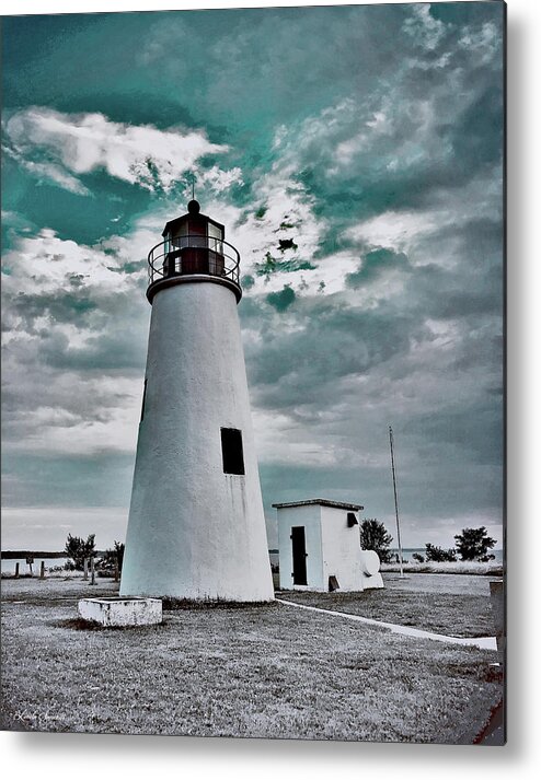 Turkey Point Lighthouse Metal Print featuring the photograph Turkey Point Lighthouse by Linda Sannuti