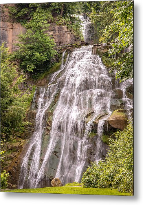 Falls Metal Print featuring the photograph Upper and Lower Delphi Falls by Rod Best