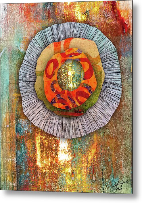 Digital Collage Metal Print featuring the digital art Wheel of Fortune by Judi Lynn
