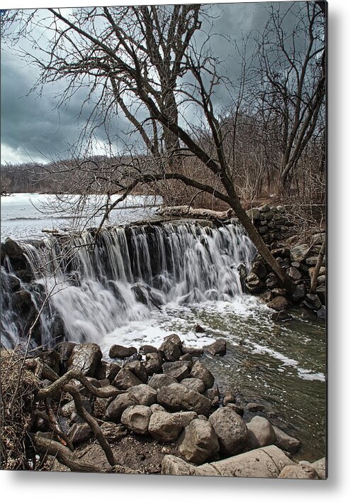Waterfall Metal Print featuring the photograph Whitnall Park Waterfall II by Scott Olsen