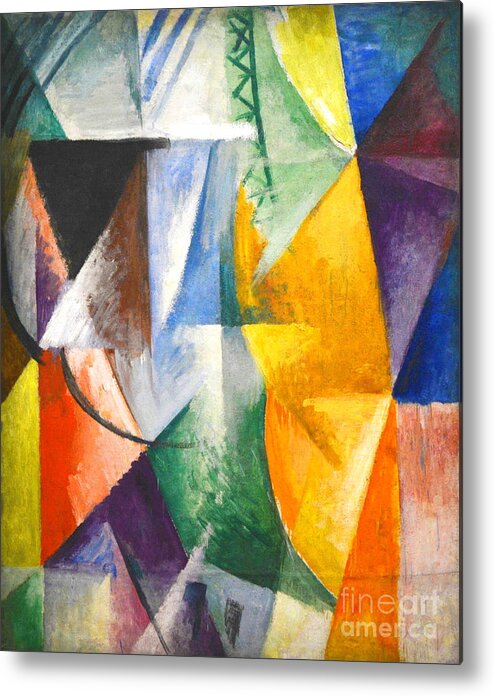 Window Metal Print featuring the painting Window by Robert Delaunay